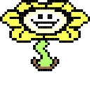 Undertale Flowey Pixel Animated hand cursor