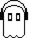 Undertale Napstablook in Headphones Animated arrow cursor