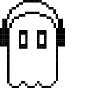 Undertale Napstablook in Headphones Animated hand cursor