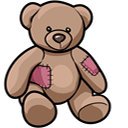 Vintage Teddy Bear arrow cursor