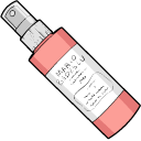 VSCO Girl Facial Spray & Peach arrow cursor