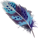 Watercolor Feather arrow cursor