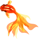 Watercolor Goldfish arrow cursor