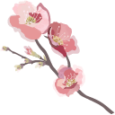 Watercolor Sakura Branch hand cursor