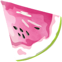 Watercolor Watermelon arrow cursor