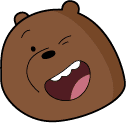 We Bare Bears Grizzly Bear & Food hand cursor