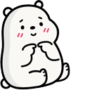 We Bare Bears Ice Bear Uwu Animated hand cursor