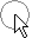 Windows 95/98 Raindrop Animated arrow cursor