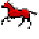 Windows 95/98 Red Horse Animated arrow cursor