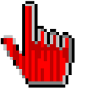 Windows 95/98 Red Horse Animated hand cursor