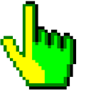 Windows 95/98 Tennis Animated hand cursor