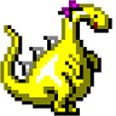 Windows 95/98 Yellow & Blue Dinosaurs arrow cursor