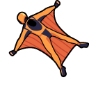 Wingsuit Flying Animated arrow cursor