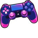 Yellow & Pink PS4 Dualshock hand cursor