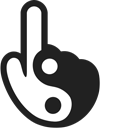 Yin and Yang Animated hand cursor