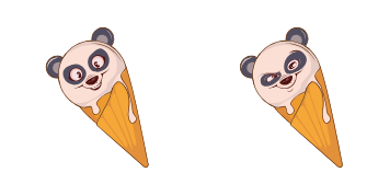 Panda Ice Cream Cursor Pack