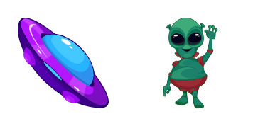 Friendly Alien Cursor Pack