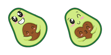 Kawaii: Avocado Cursor Pack