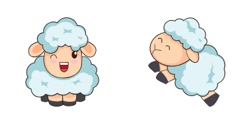 Kawaii: Sheep курсор пак