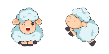 Kawaii Sheep cute cursor