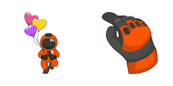 Cute Astronaut Cursor Pack