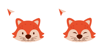 Cute Foxy-Cursor-Paket