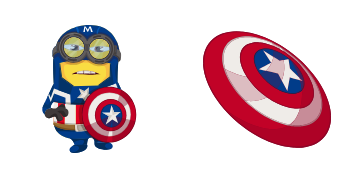 Minion: Captain America Character Cursor Pack