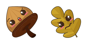 Pack de curseurs Kawaii: Acorn