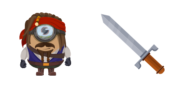 Minion: Captain Jack Sparrow Character курсор-пак