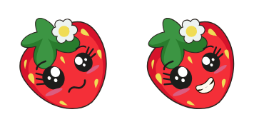 Kawaii: Strawberry курсор пак