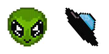 Pack de curseurs Alien Pixel