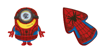 Minion Spider-Man Character Cursor Pack