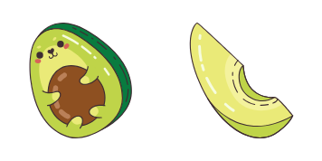 Kawaii Cute Avocado курсор пак