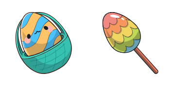 Easter Colorful Eggs Cursor Pack