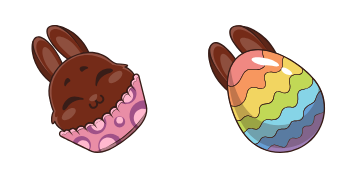 Easter Bunny Cupcake Cursor Pack