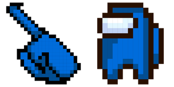 Pack de curseurs Blue Character Pixel