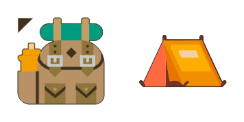 Backpack and tent Cursor Pack