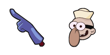 Barnacle Boy Blue Glove Cursor Pack