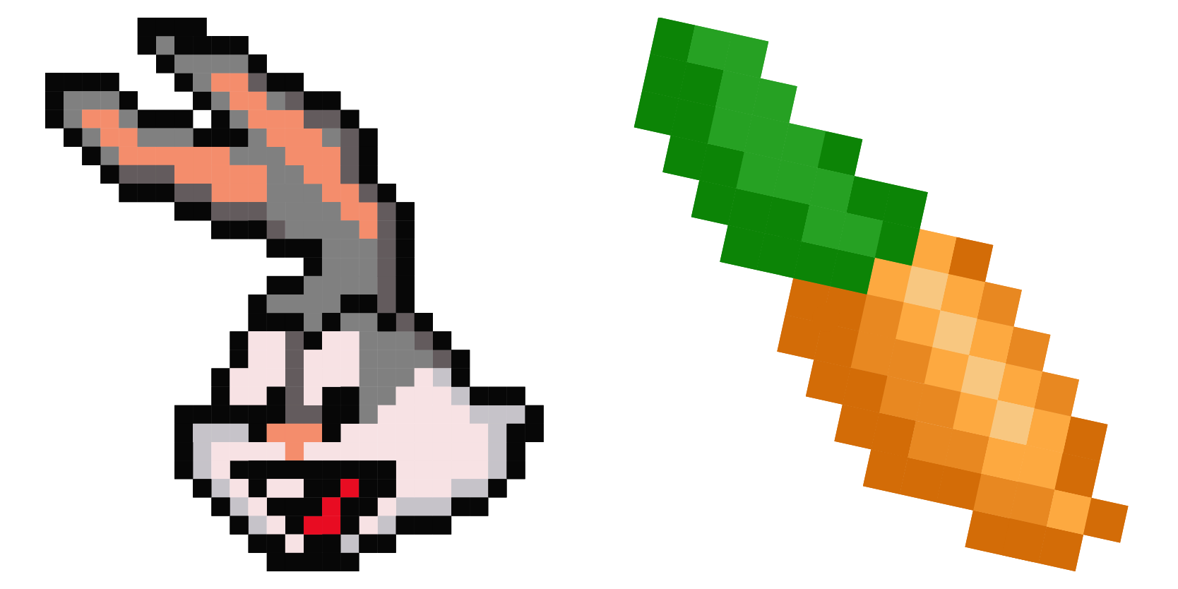 Bugs Bunny Pixel cute cursor