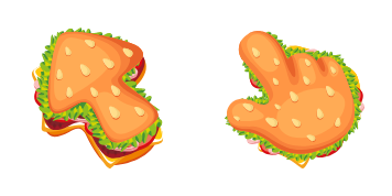 Burger Texture Cursor Pack