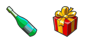 Champagne and a gift Cursor Pack