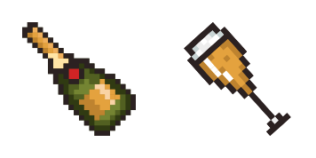 Champagne Pixel Cursor Pack