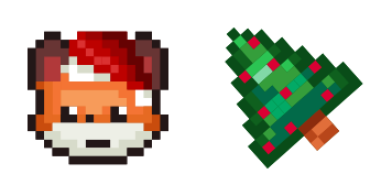 Christmas Fox Pixel