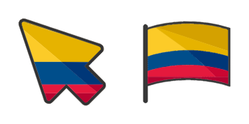 Colombia cute cursor