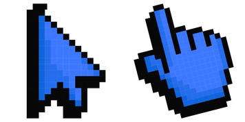 Default Blue Pixel-Cursor-Paket