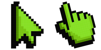 Default Green Pixel Cursor Pack