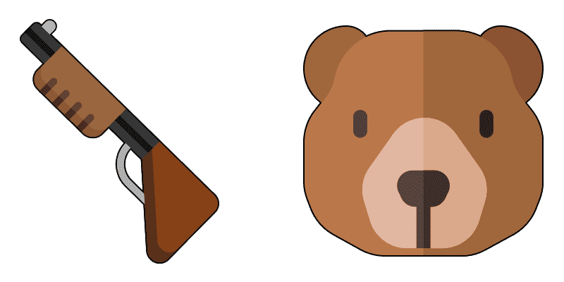 Shotgun and bear