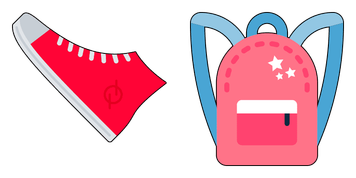 Sneakers and a backpack Cursor Pack