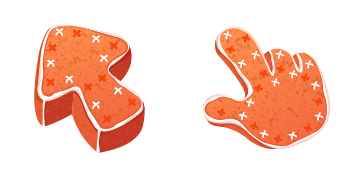 Gingerbread Texture Cursor Pack