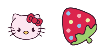 Hello Kitty and Strawberry Cursor Pack